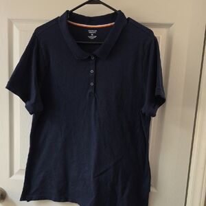 French Toast Dark Navy Short-Sleeve Polo